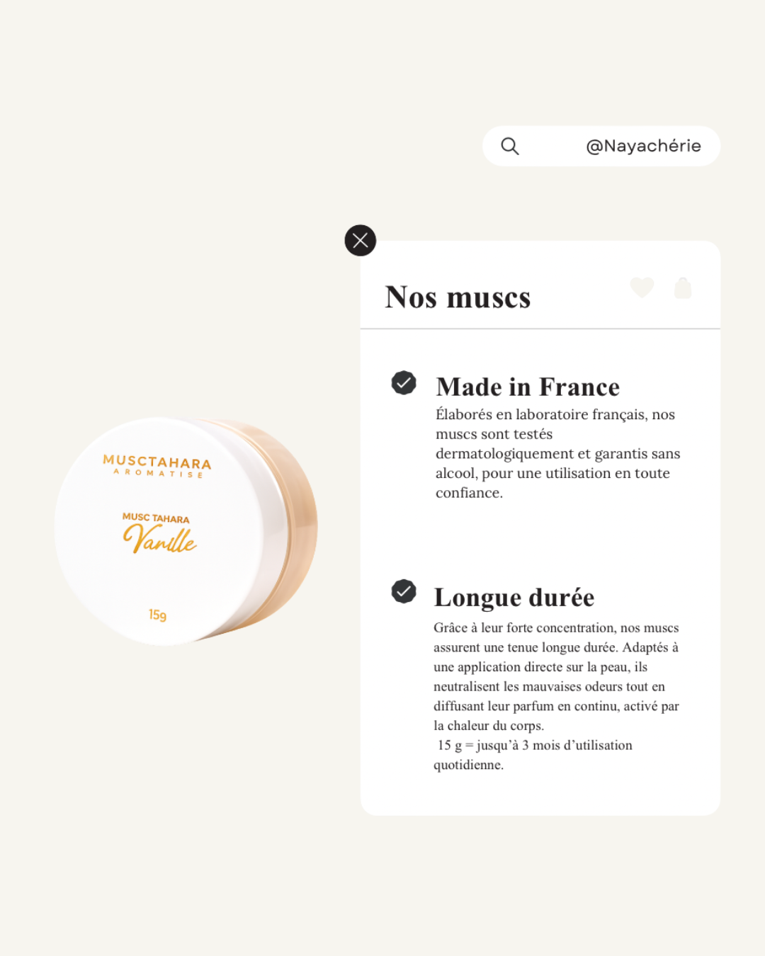 MUSC TAHARA VANILLE