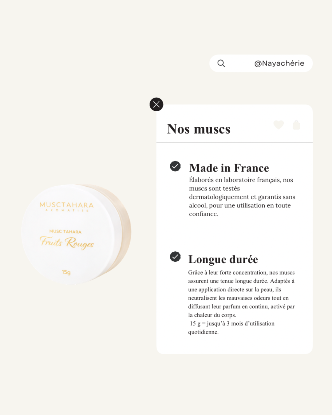 MUSC TAHARA FRUITS ROUGES