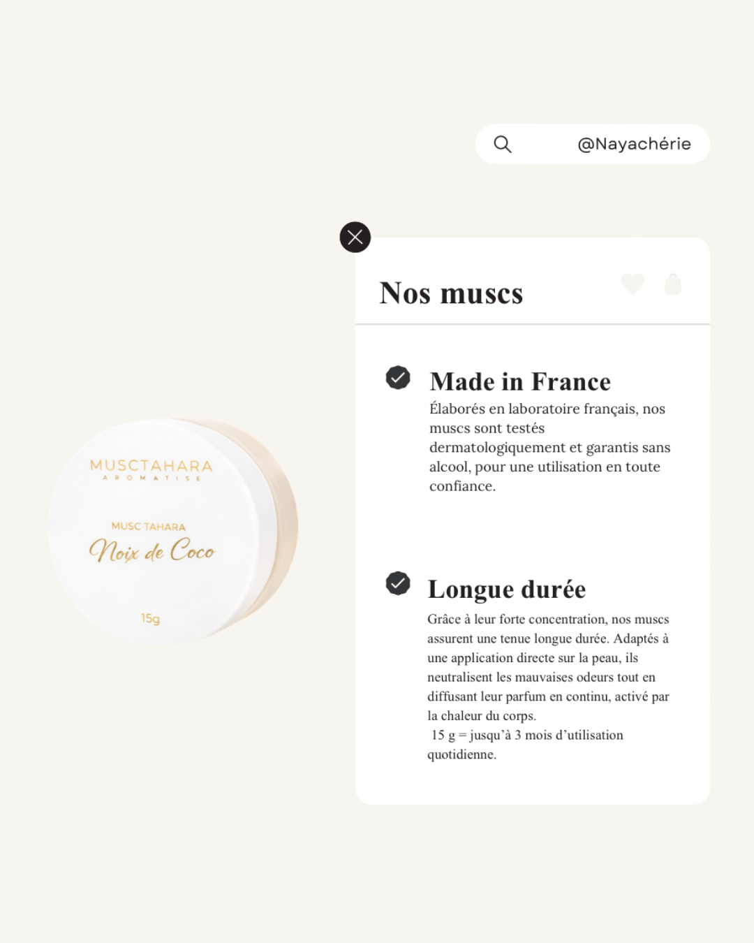 MUSC TAHARA NOIX DE COCO